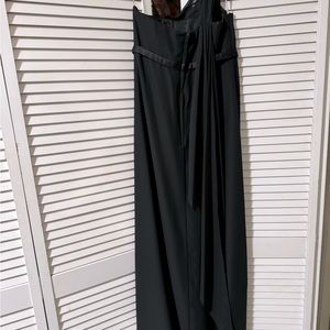 Black satin Size 10 ball gown/prom dress/ bridesmaid dress